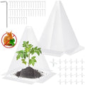 20 Packs 12"x 8" Garden Cloches for Plants,Plant Protectors from Animals by WelcometoGJQ%EF%BC%81