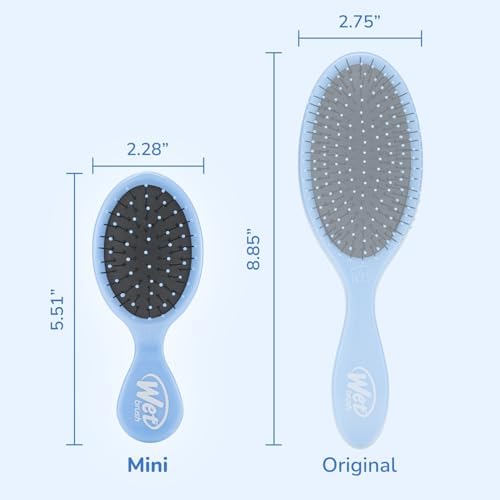 Wet Brush Squirt Detangling Brush, Sky, Mini Detangler, No Tangle Ultra-Soft IntelliFlex Bristles, Wet & Dry Styling Hairbrush for Women & Men, All Hair Types - Image 4