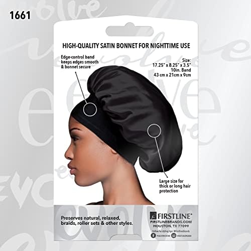 Evolve Evolve Satin Wide Edge Bonnet Black - Image 4