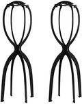 Dreamlover Tall Wig Stand for Long Wigs, Wig Drying Stand, Black, 2 Packs by Dreamlover