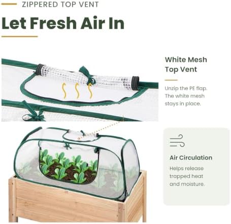 2-Pack Garden Bed Cover, Greenhouse, Plastic Hot House - Image 4