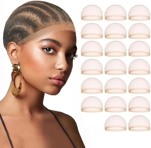 mscoco 20 Pieces Women HD Wig Cap for Lace Front Wig Bald Cap by Comfyandchichairyoulllove