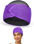 FocusCare 2-in-1 Anti-Slip Hair Wrap for Sleep – Mesh Durag Cap for Pixie Cut Short Hair, Adjustable Hook and Loop Closure by FocusCare