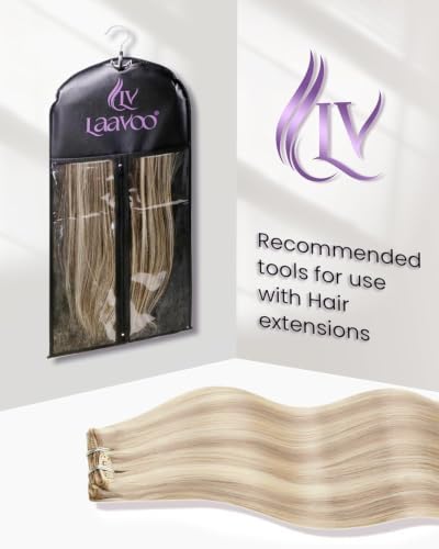 LaaVoo Clip In Hair Extensions, 12 Inch 5Pcs 80g - Image 4