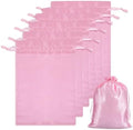 6Pcs Wig Bags Storage,Pink Wig Bags with Satin Drawstring Storage for Wigs Extension Bundle by Unknown