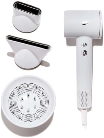 T3 LuxeDry Ionic Hair Dryer Set, Blow Dryer with Diffuser for Curly, Wavy & All Hair Types, Drying & Styling Concentrators, 3 Heat & 2 Speed Settings, Cool Shot, Frizz-Free Shine by Unknown