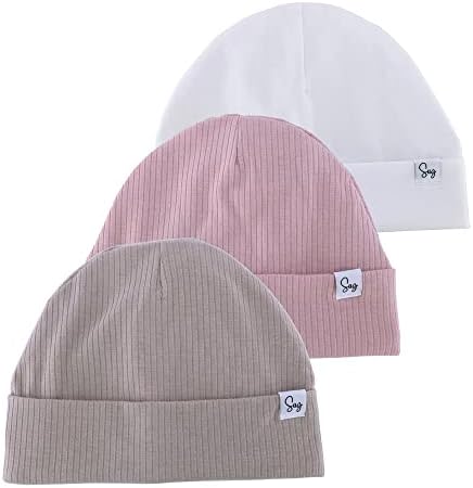 Jersey Beanie Hat for Newborn Baby Boys Girls Silky Satin Lined Hats Bonnet Toddler Infant Little Kids Beanies Caps by Sugarmelon