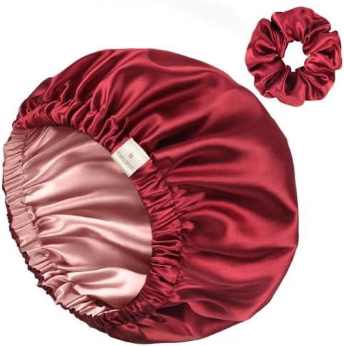 YANIBEST Adjustable Satin Bonnet to Reduce Frizz, Silk Feeling Hair Wrap by yanibest