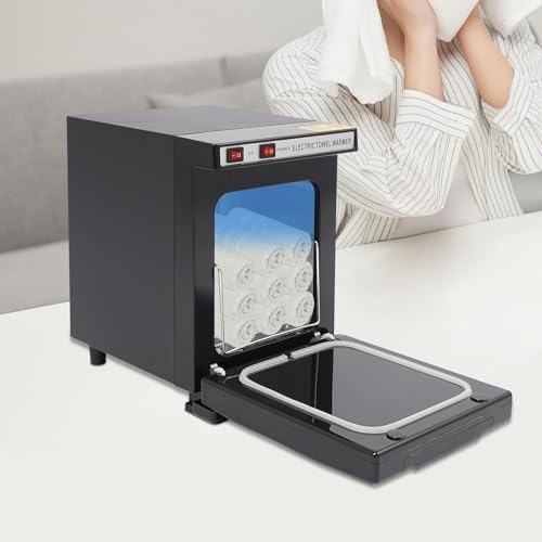 Hot Towel Warmer Cabinet, 5l Facial Spa Salon Massage Sterilizer Cabinet W/Removable Dip Tray For Facials Spa Barbershop Esthetician. (Black) - Image 2