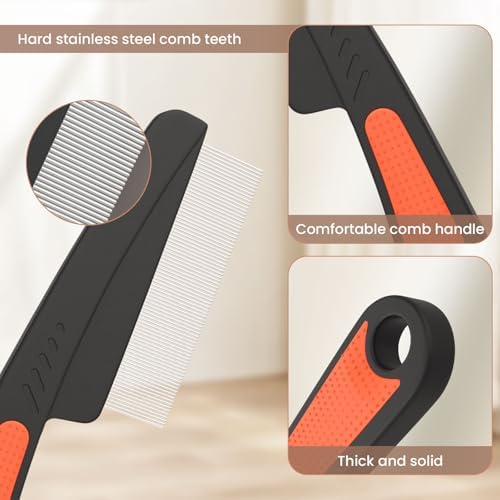 Dandruff Comb Removal 0.5mm Metal Fine Tooth Scalp Detox Hair Care Tool 1PC - Image 4