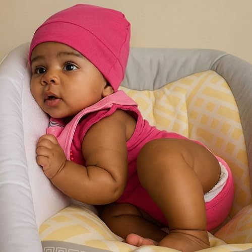 6 Pcs Satin Lined Baby Beanie Newborn - Image 5