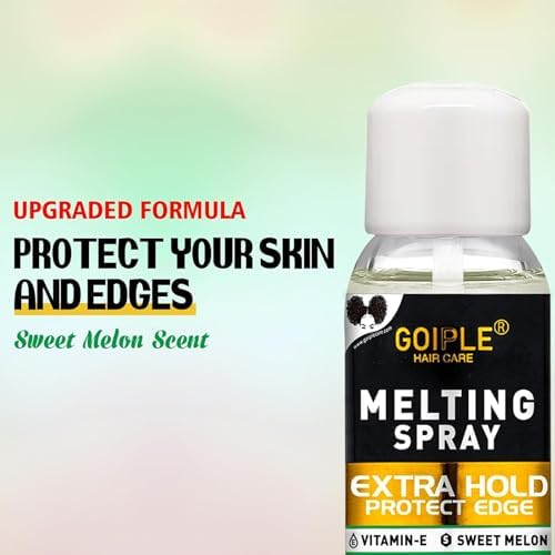 Lace Melting Spray - Glue-Less Hair Adhesive for Wigs & Extensions, Extra Hold Natural Forming Wax Stick - Image 4