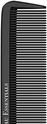 Professional 8.8 Inch Tail Comb (5 Pack) - Black Carbon Fiber and Stainless Steel Pintail - Anti Static and Heat Resistant Teasing Comb - Lightweight for All Hair Types - Image 7