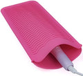 Silicone Heat Resistant Mat Pouch for Hair Straightener,Curling Iron, Pink by Fouews