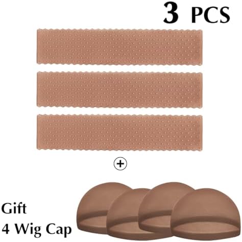 3 Pcs Silicone Wig Grip Bands for Lace Front Wigs with Grip Caps - Image 2
