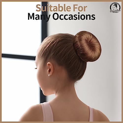Teenitor Hair Bun Maker, 7pcs Bun Donuts for hair Buns(1 Extra-Large, 2 Large, 2 Medium, 2 Small), Light Brown - Image 6