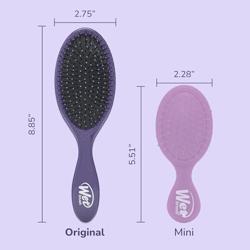 Wet Brush Original Detangler Hair Brush, Purple, For All Hair Textures - Image 5
