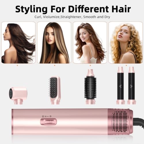 5 in 1 Hair Dryer Brush Set, Air Curler Wrap Hair Styler Blow Dryer - Image 5