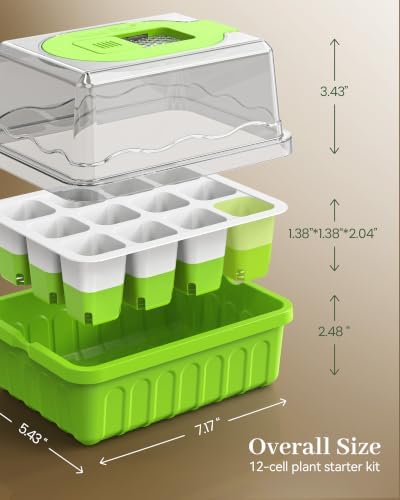 RAINPOINT 2 Pack Seed Starter Tray without Grow Light - Image 2