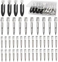 Hair Clips for Women Styling, 44Pcs Metal Duck Billed Pin Curl Clips, Hair Pins, Salon, Makeup, Hair Dyeing, Silver & Black by Dgeclr