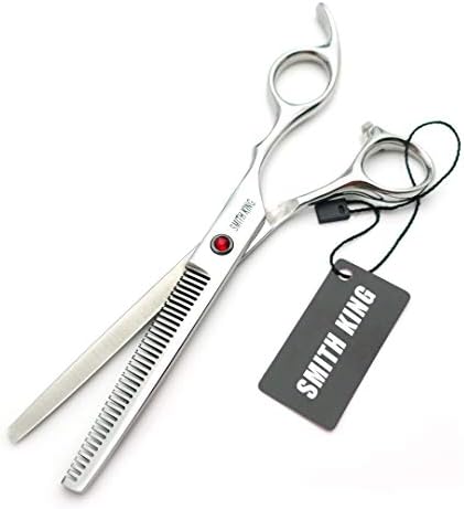 7.0 Inches Professional hair cutting thinning scissors set with razor (Silver) - Image 6