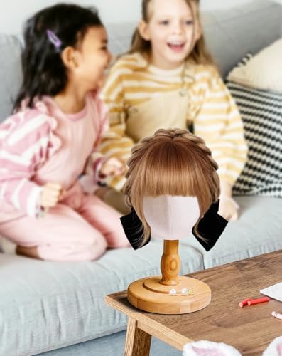 CHADWICK Child Mannequin Head Stand, Non-Pinnable, 19.69-Inch Beige - Image 4