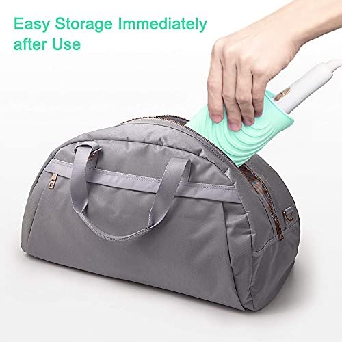 Heat Resistant Mat for Hair Tools, Silicone Heat Mat & Holder for Curling Iron, Professional Portable Travel Flat Iron Mat Pad Pouch Case Cover for Countertop - Image 4