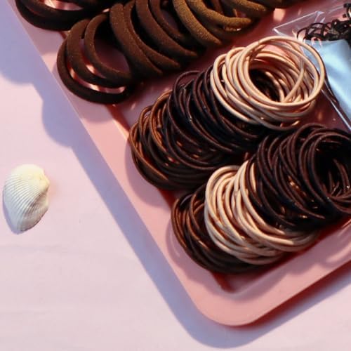 YANRONG 755PCS Hair Accessories for Woman Set Seamless Ponytail Holders Variety Hair Scrunchies Hair Bands Scrunchy Hair Ties For Thick and Curly (755PCS (black brown)) - Image 6