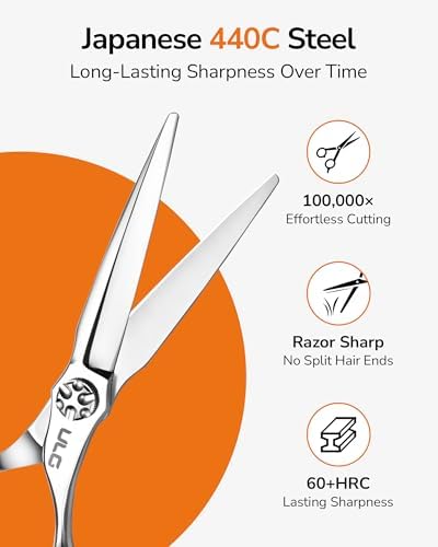 ULG Professional Hair Cutting & Thinning Scissors Set Japanese 440C Shears - Image 4