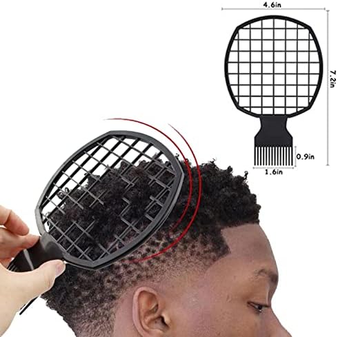 Selalu 2Pcs Twist Combs, Upgraded Hair Brush for Curls - Better Than Sponge for Men and Women (Black) - Image 4