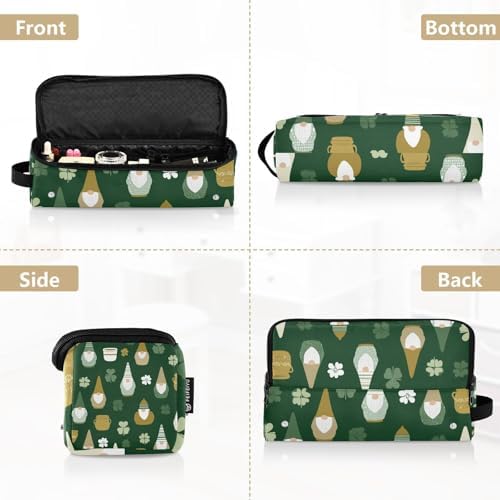 Hair Tools Travel Bag with Heat Resistant Mat 2-in-1 Hot Tools Travel Bag Organizer Flat Curling Iron Travel Case for Straightener Green Clover Dwarf St - Image 5