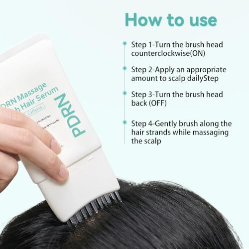 Hydrating Massage Brush Hair Serum with PDRN,Nourishing Scalp Ampoule - Image 6