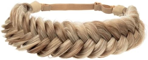 Synthetic Hair Braided Headband Classic Wide Strands Wedding Disorderly Fluffy Braids Wig Band Women Beauty Accessory - Image 4