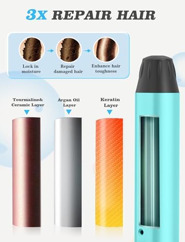 Mini Travel Curling Iron 1 Inch,Dual Voltage with European Plug Adapter - Image 5