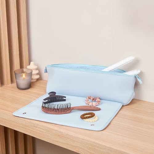 BAREFOOT CARIBOU Hair Tools Travel Bag and Heat Resistant Mat 17"(BabyBlue) - Image 6