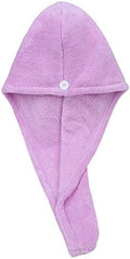 Microfiber Hair Drying Wrap Towel for Women Turban Fast Dry Purple by TYONMUJO