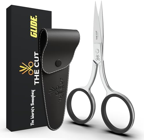 The Cut Factory® Precision Facial Hair Scissor Premium Stainless Steel Grooming Tool for Eyebrows, Mustache & Beard One Tool, All Power – No Fillers, (1x scissors only) by THECUT-FACTORY-