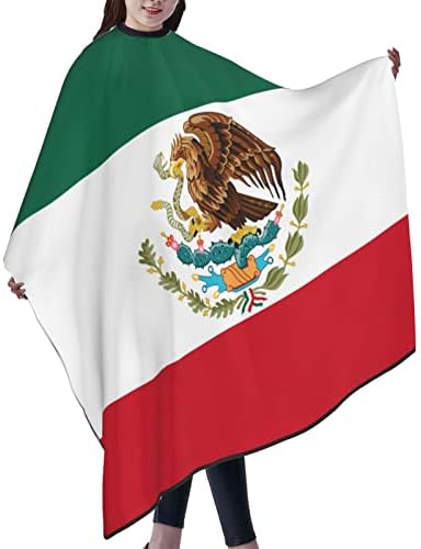 Mexican Flag Barber Cape - Hair Cutting Cape Apron for Clients - Men & Women - Image 2