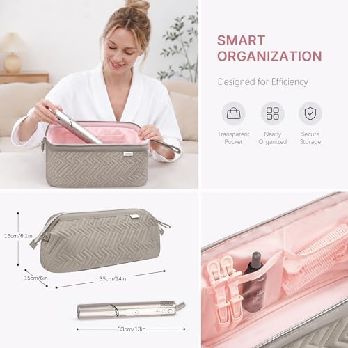 Leudes Hair Dryer Tools Travel Bag for Shark Flex Style Case Air Wrap - Image 2