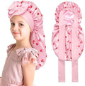 AWAYTR Kids Bonnets for Girls - Satin Long Hair Braid Bonnet for Sleeping by AWAYTR