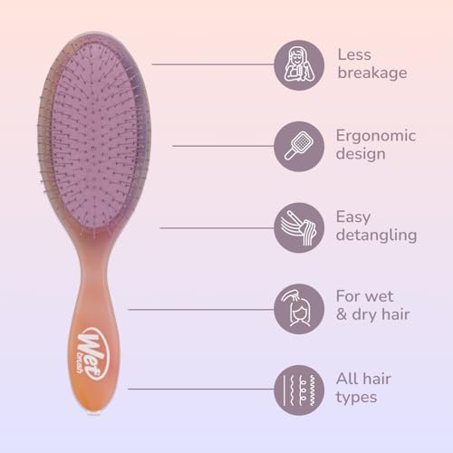 Wet Brush Original Detangler Hair Brush, Pink (Desert Afterglow), Ultra-Soft IntelliFlex Bristles, Detangling Bristles Glide Through Tangles (Wet Dry & Damaged Hair), Women & Men - Image 4