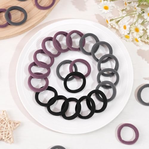 CÉLLOT 100PCS Elastic Hair Ties,4cm Diameter Seamless Nylon Bands for Girls - Image 6