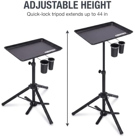 G&BPRO PRO Ready Tray, Portable Barber Tray with Adjustable Tripod Base for Barbers, Hairstylists & Makeup Artists, Professional Salon Tool Organizer with Carry Bag - Image 3