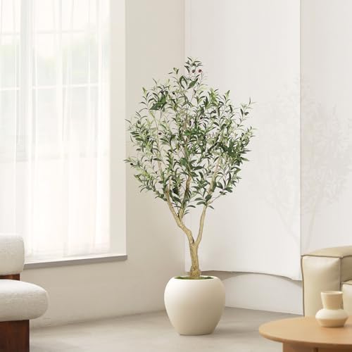 LYERSE Olive Tree 5ft with Large Olive Branches and Lifelike Fruits - Image 7