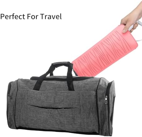Silicone Heat Resistant Travel Pouch for Hot Hair Styling Tools - Straightener, Crimping Iron, Curling Wand, Flat Iron, and Waving Iron (Light Pink) 1 Pack - Image 7