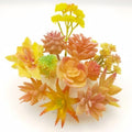 12 Pieces Orange Fake Succulent Plant,Mini Artificial Succulents,Artificial Air Plants That Look Real,Plastic Plant for Garden & Outdoor Home Décor (Orange) by Unknown