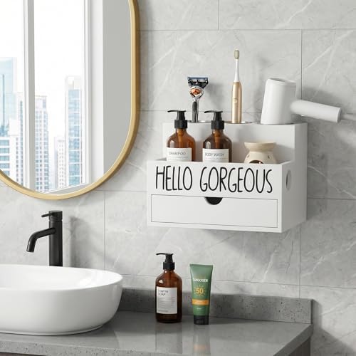 Hair Tool Organizer with Drawer, Hair Dryer Holder, Hot Tools Organizer - Image 5