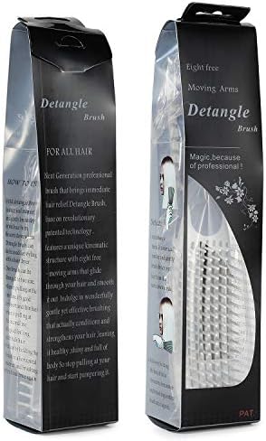 BESTOOL Detangling Brush for Curly and Natural Black Hair, Afro 3/4abc Texture, Faster and Easier Detangling of Wet or Dry Hair with No Pain (Blue) - Image 7