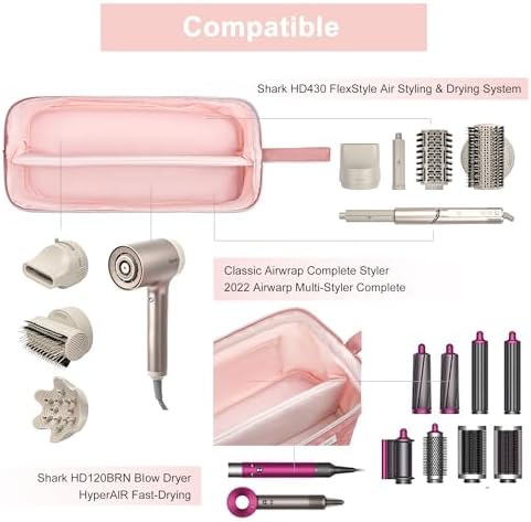 Leudes Hair Dryer Tools Travel Bag for Shark Flex Style Case Air Wrap - Image 4