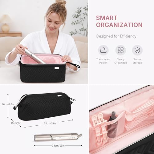 Leudes Hair Dryer Tools Travel Bag for Shark Flex Style Case Air Wrap - Image 2